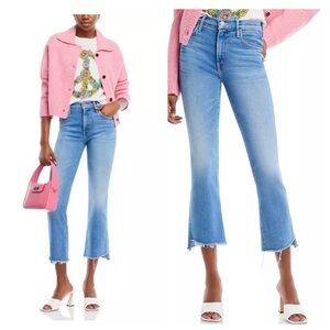 MOTHER The Insider Crop Step Fray Jeans In Limited Edition